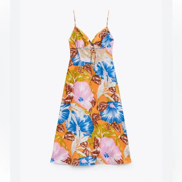 zara tropical print midi dress Zara | Dresses | Zara Tropical Print Midi Dress